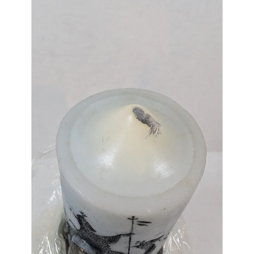 Vintage Holiday Elegance Nativity Christmas Candle 8
